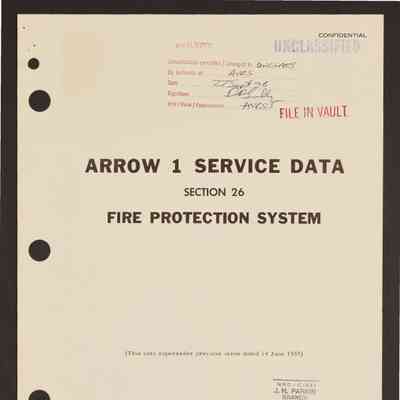 Arrow 1 service data. Section 26: Fire protection system