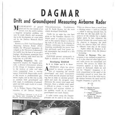 DAGMAR - Drift and Groundspeed Measuring Airborne Radar