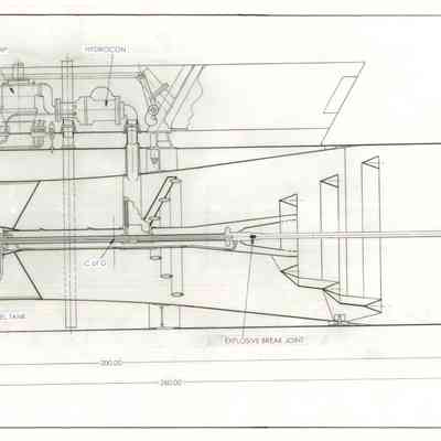 Wing tank ramjet scheme. 35 dia. (Curtiss-Wright proposal)