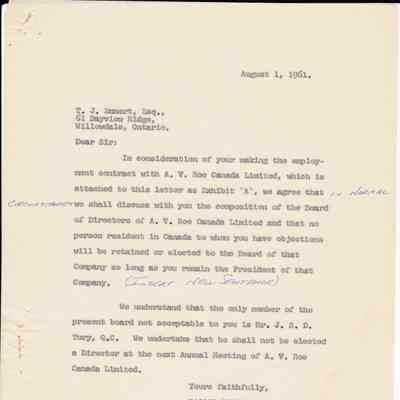 Letter from W.A. Curtis to Ted Emmert