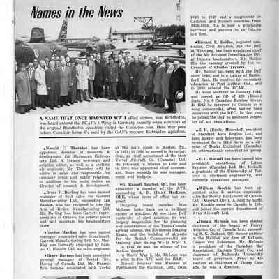 Names in the news - May 1962