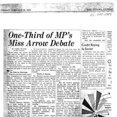 One Third of MP's Miss Arrow Debate