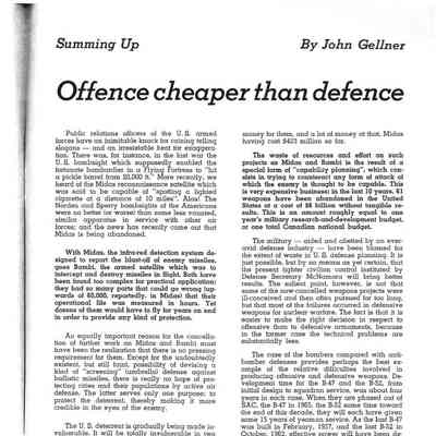 Summing up - Aug 1963