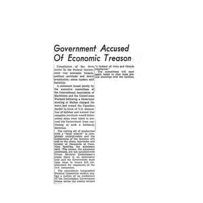 Government accused of Treason