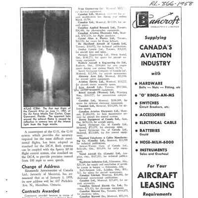 Contracts Awarded - Jan 1958