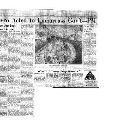 Avro Acted to Embarrass Gov't-PM - The Canadian Press