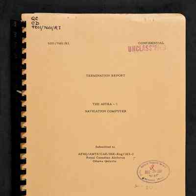 Termination report: the ASTRA-1 navigation computer. Report 9201/7601/R1