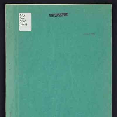 Avro Canada: type CF.105: schedule of tests, mock-ups and wind tunnel models