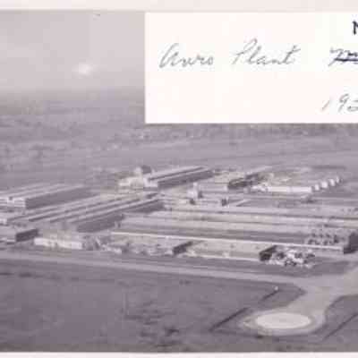 Aerial photo of Avro plant, Malton Ontario.