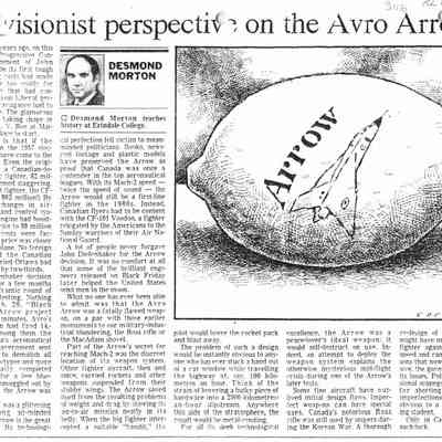 A Revisionist perspective on the Avro Arrow