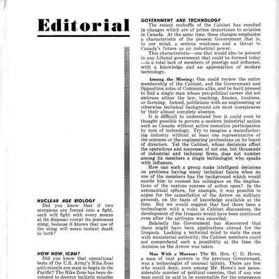Editorial (Aircraft) - Nov 1960