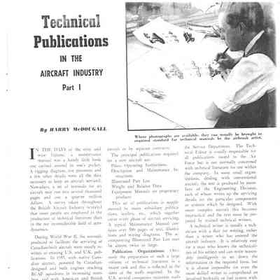 Technical Publications - in the Aircraft Industry Part I