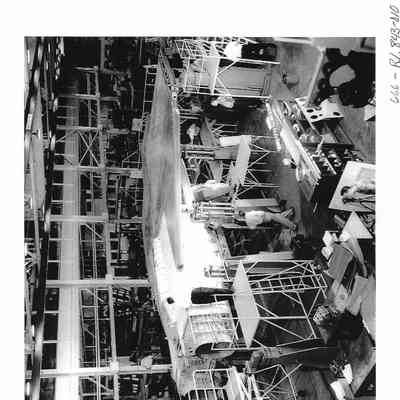 Photo of Arrow on Assembly Line in early stage of Construction