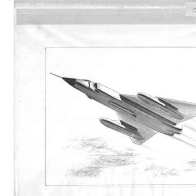 Concept drawing CF-105 Mk2 with ram jets