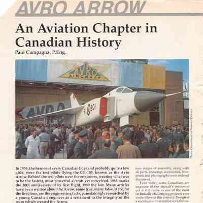 Avro Arrow - An Aviation Chapter in Canadian History