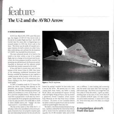 The U-2 and the Avro Arrow