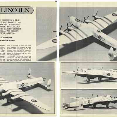 Avro Lincoln - Sutcliffe Produces a fine 1/72nd scale vacuform kit