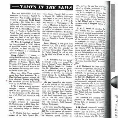 Names in the News - Nov 1957