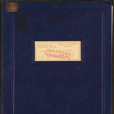C-105 with J75 production engines: weight summary & C.G. position, Mar. 1/56|C-105 with J75 engines as Interim power plant: weight summary and C.G. position, Mar. 1/56 Report No. 7-0400-05 Issue 24