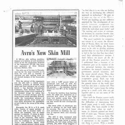 Avro's New Skin Mill