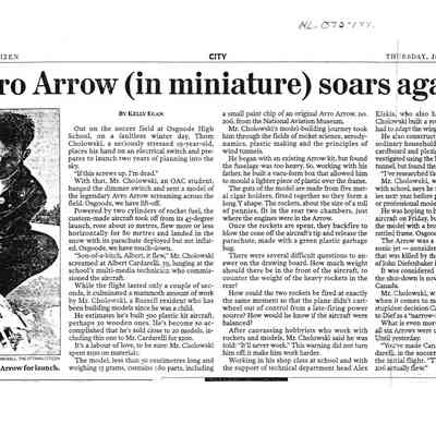 Avro Arrow (in miniature) soars again