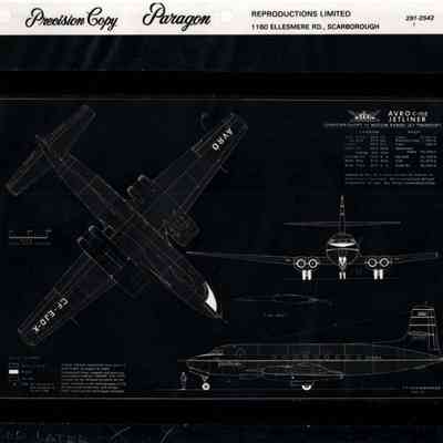 Jetliner poster Negative