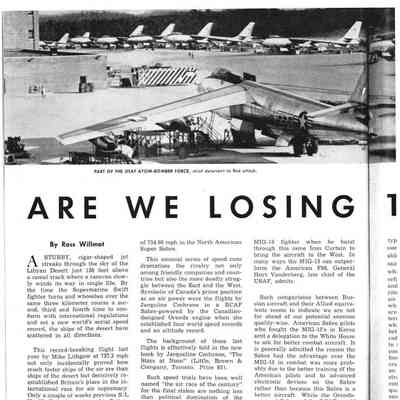 Are we losing the air race