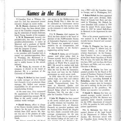 Names in the news - Aug 1960