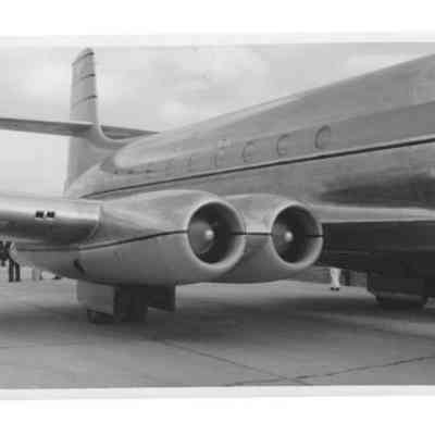 Jetliner image, on tarmac at open house