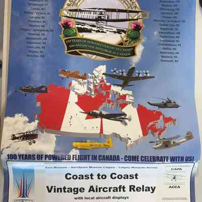 poster of 100 yr of powered flight, coast to coast