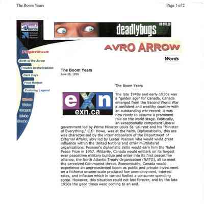 Avro Arrow - The Boom Years