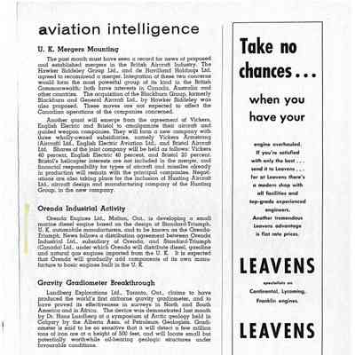 Aviation Intelligence - Feb 1960