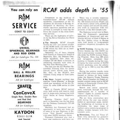 RCAF adds depth in '55