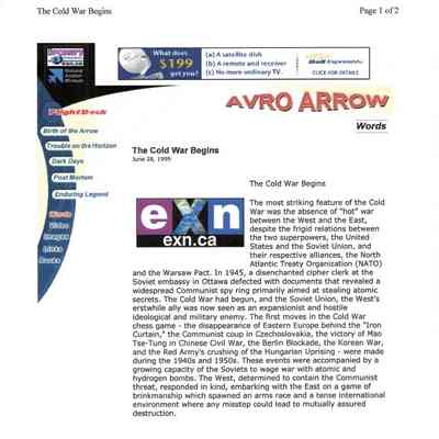 Avro Arrow - The Cold War Begins