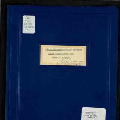 Avro Arrow ground handling equipment use of Giraffe Model IG40 Report No. 70/GEQ/3