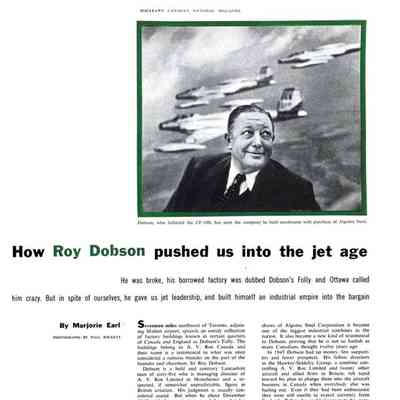 How Roy Dobson pushed us into jet age