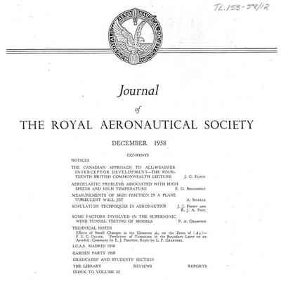 The Canadian Approach to All-Weather Interceptor Development - the 14th British Commonweath Leacture
