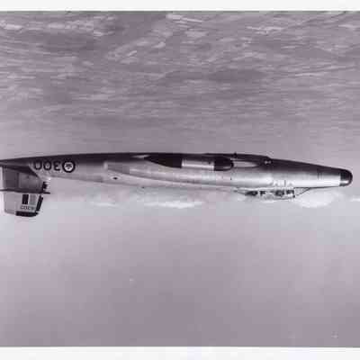 CF-100 Canuck 18300 in flight
