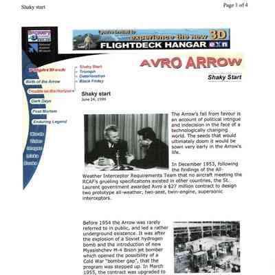 Avro Arrow - Shaky Start