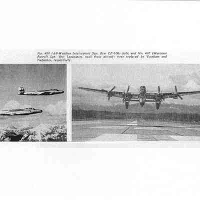 409 Sqn CF-100's in flight