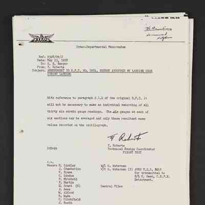 AMMENDMENT TO R.F.T. NO.5054, ENERGY ABSORBED BY LANDING GEAR DURING LANDING