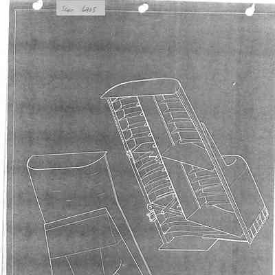 C105 Nose Section, Fuselage 1/2 Shell Assy, Drawing 7-1052-PE21