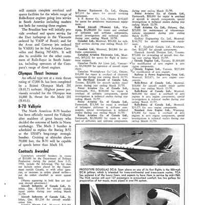 Contracts Awarded - Aug 1958
