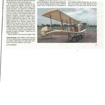 Model Avro 511 biplane