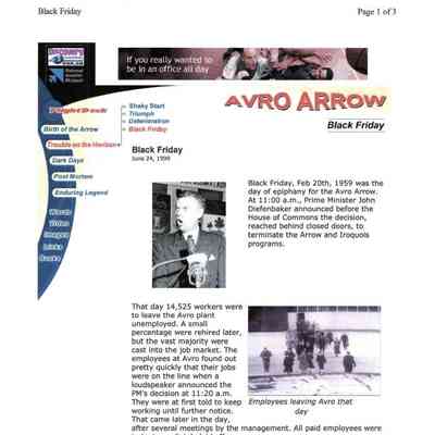 Avro Arrow - Black Friday