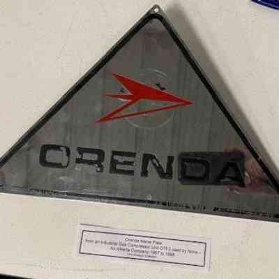 Orenda Nameplate- from an industrial gas compressor