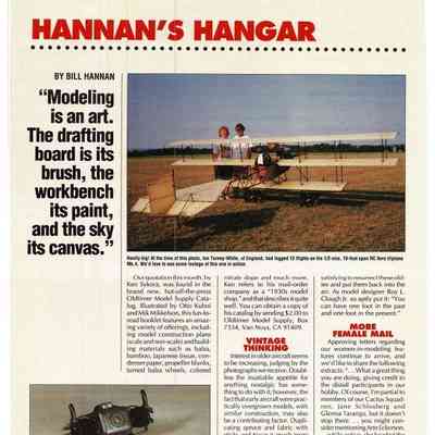 Hannan's Hangar - Model Avro Triplane