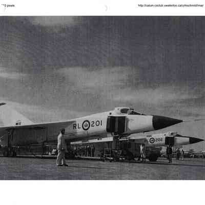 B&W Image of Arrows 201/202 being fueled