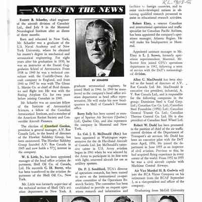 Names in the News - Aug 1958