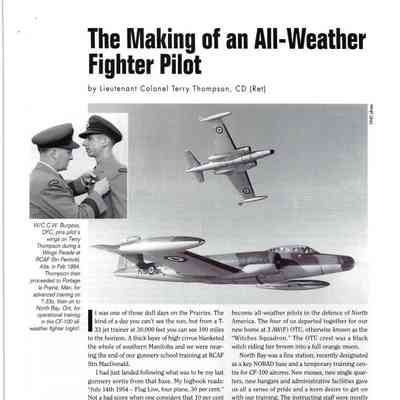 The Making of an all weather fighter pilot